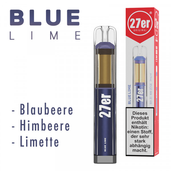 Venookah 27er 800 E-Shisha Vape - Blue Lime