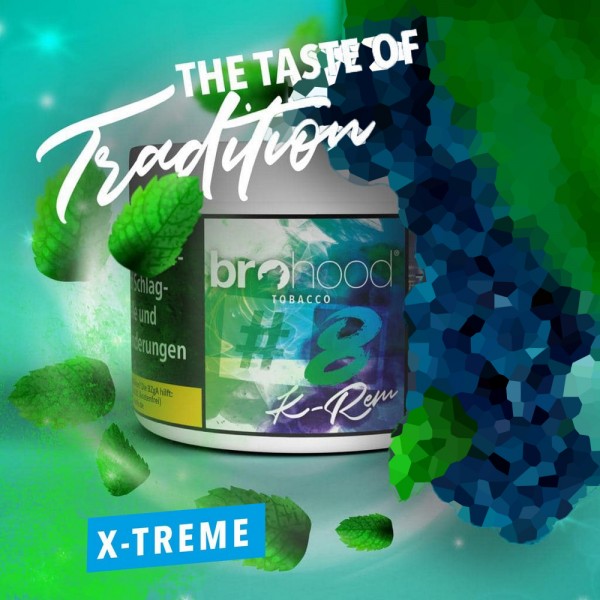 Brohood Tabak #8+ - K-Rem X-Treme 200g