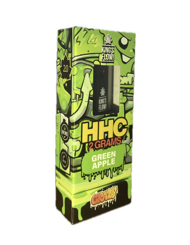 King's Flow HHC 95% E-Shisha Vape 2ml - Green Apple