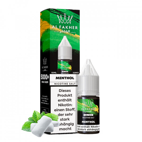 Al Fakher NicSalt Liquid 10 ml - Menthol 20mg/ml