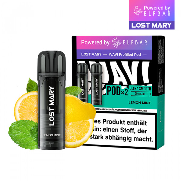 Elf Bar Lost Mary WAVI Prefilled Pod - Lemon Mint 2er