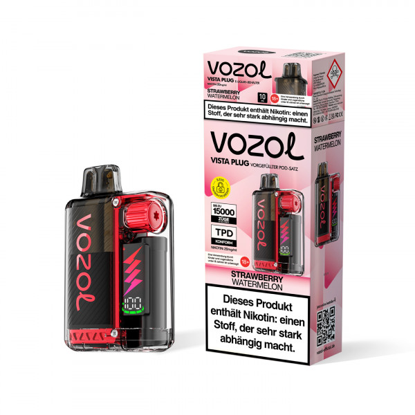 Vozol Vista Plug Strawberry Watermelon 20mg/ml - Prefilled Starterkit 12ml