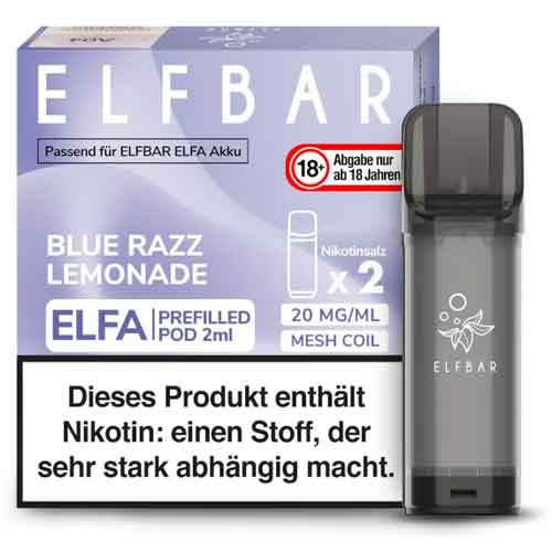 Elf Bar ELFA Prefilled Pod Blue Razz Lemonade jetzt kaufen
