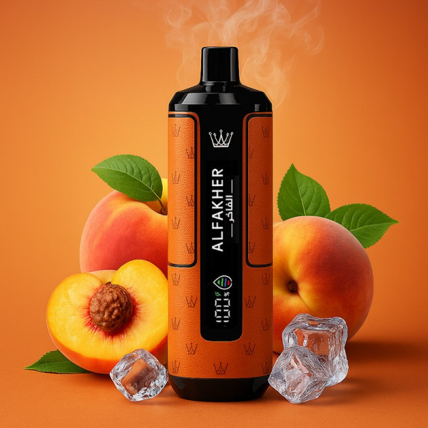 Al Fakher Peach Ice 6mg/ml - Crown Bar Hypermax 20k Podkit 22 ml