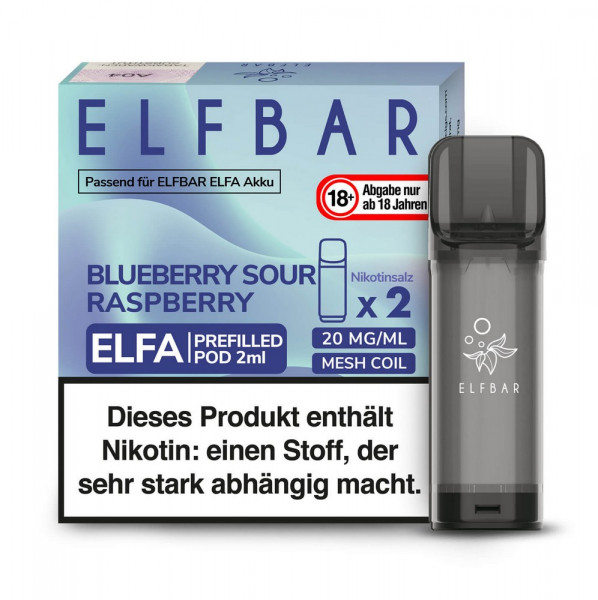 Elf Bar ELFA Prefilled Pod Blueberry Sour Raspberry (2Stk.)