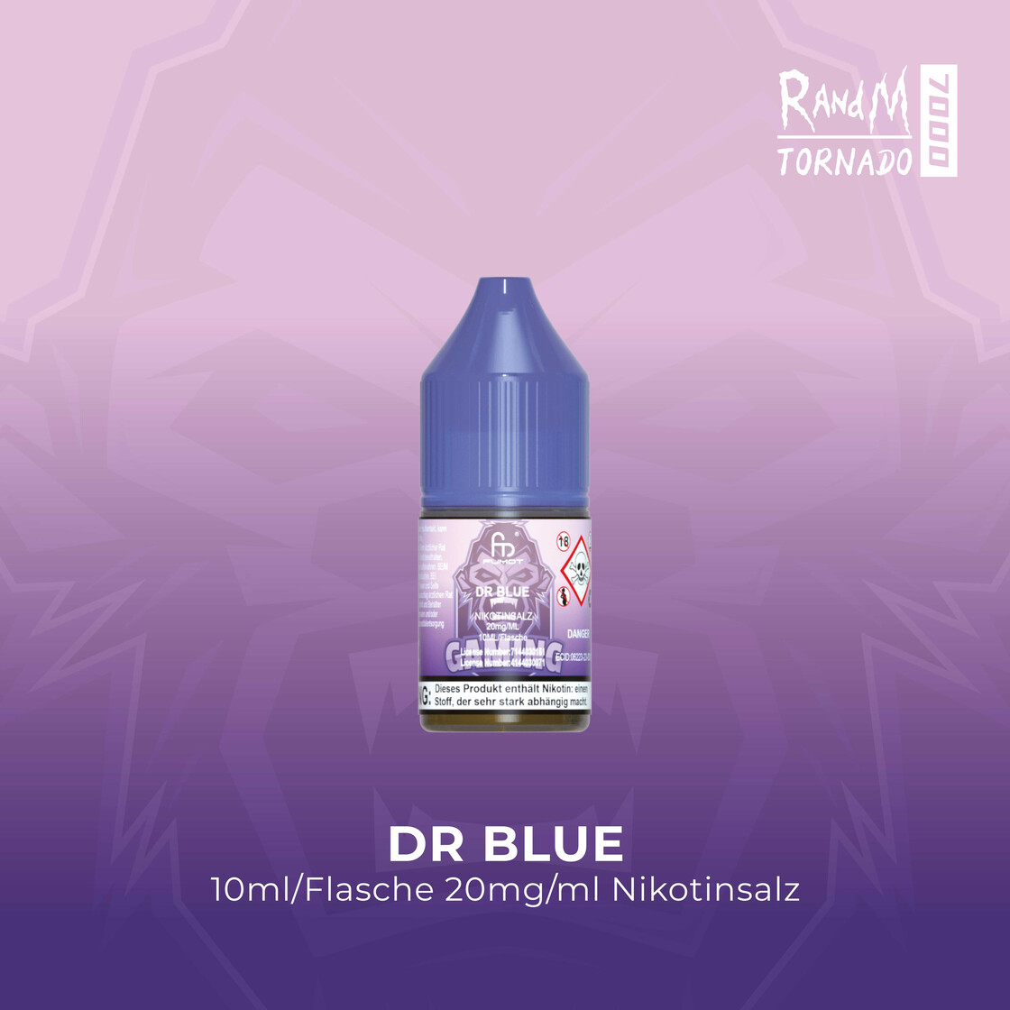 Randm Tornado 7000 Blueberry Raspberry Vape Refill Blueberry Raspberry Nic  Salt E-Liquid By R And