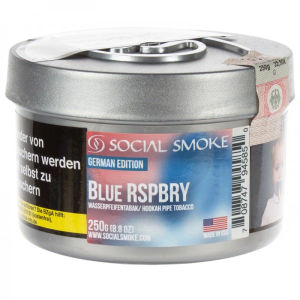 Social Smoke Blue Rspbry 200g