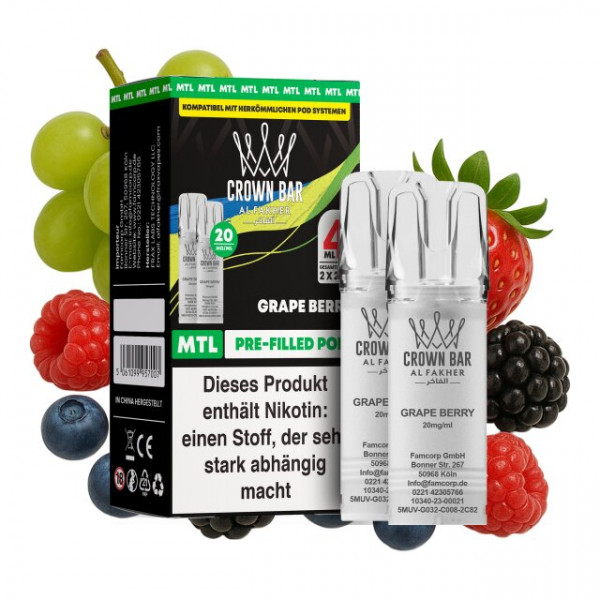Al Fakher Prefilled Pod MTL - Grape Berry (2 Stk)