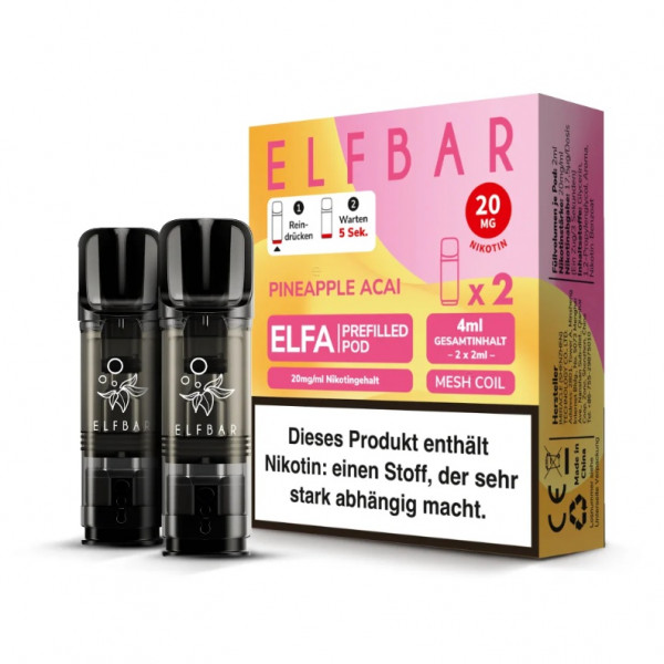 Elf Bar ELFA Prefilled Pod Pineapple Acai (2 Stk)