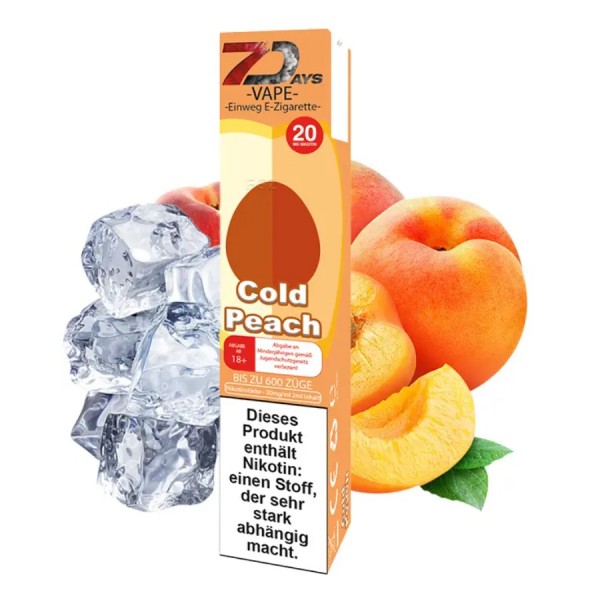 7 Days Vape E-Shisha - Cold Peach