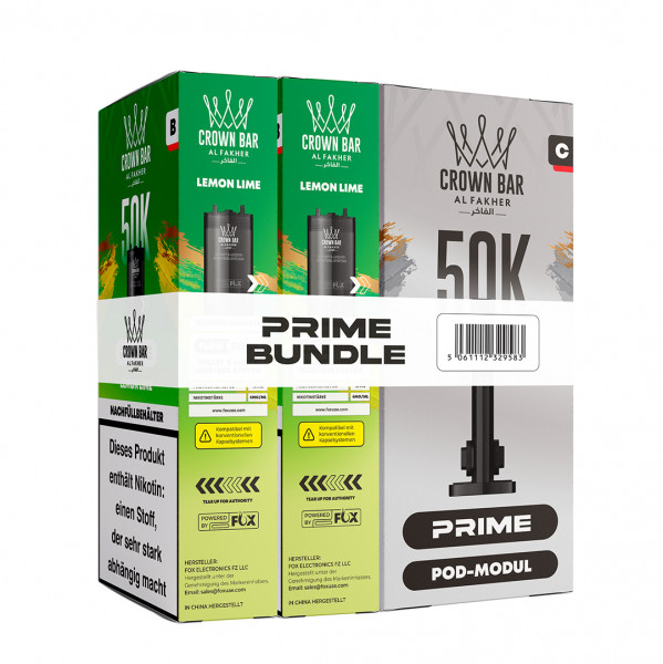 Al Fakher Hypermax 50k Prime Bundle 20 mg - Lemon Lime