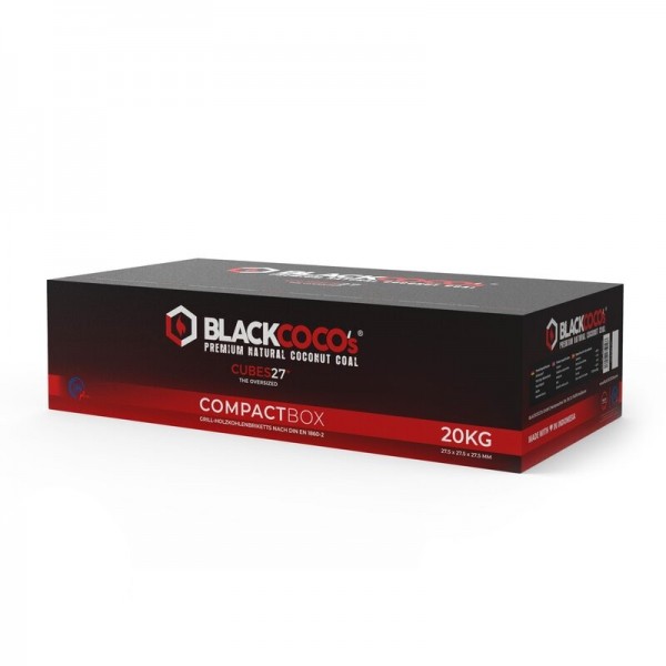 Black Coco's Cubes27+ Premium Kohle 20kg Gastro