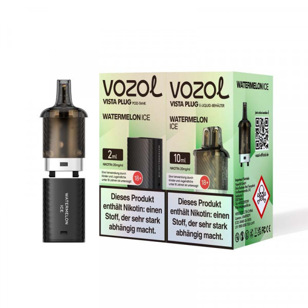 Vozol Vista Plug Nachfüllbehälter - Watermelon Ice 2+10 ml 20mg/ml