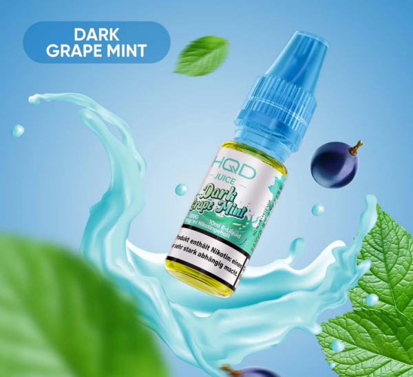 HQD Juice Liquid 18 mg - Dark Grape Mint 10 ml