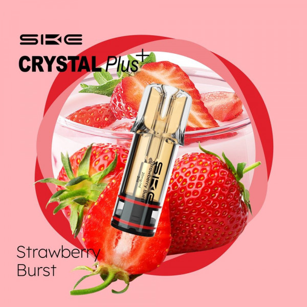 SKE Crystal Bar Plus Pods - Strawberry Burst (2er Pack)