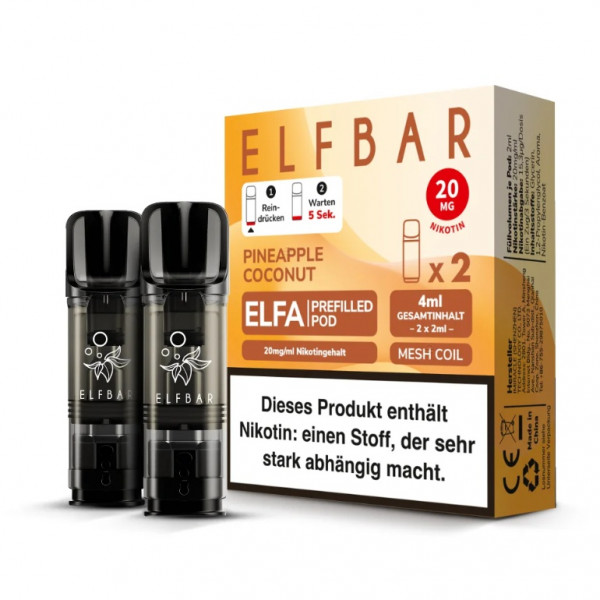 Elf Bar ELFA Prefilled Pod Pineapple Coconut (2 Stk)