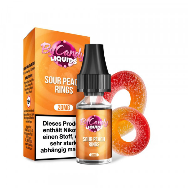 byCandy Liquid 20 mg - Sour Peach Rings 10 ml