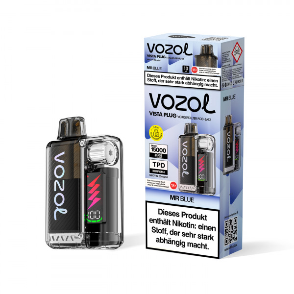 Vozol Vista Plug Mr. Blue 20mg/ml - Prefilled Starterkit 12ml
