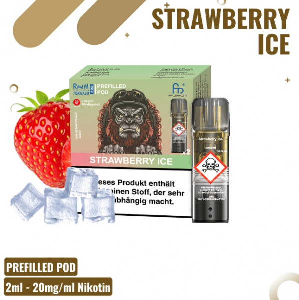 Randm Tornado Prefilled Pod Strawberry Ice (2 Stk.)