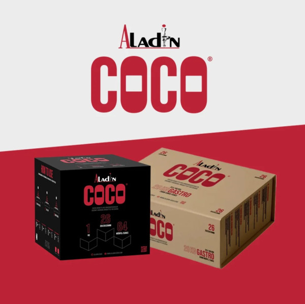 Aladin Coco 26er Naturkohle 1kg OVP